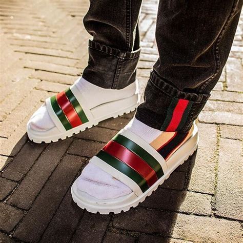 gucci best slides for men|gucci slides men real.